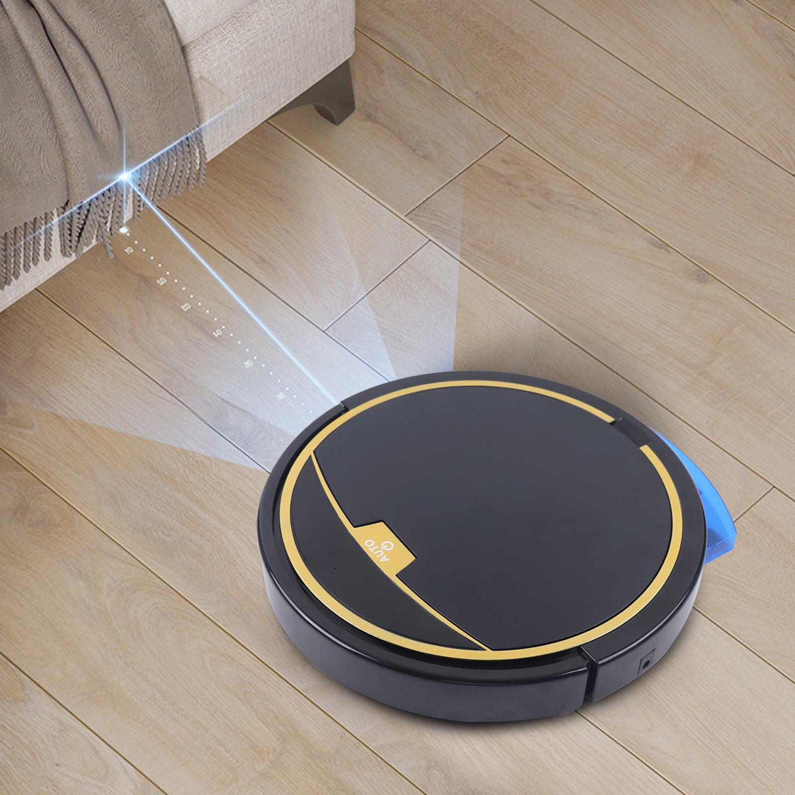 3in 1 Smart Robot Vacuum with Water Tank, Wet Cleaning Sweeping Cleaner