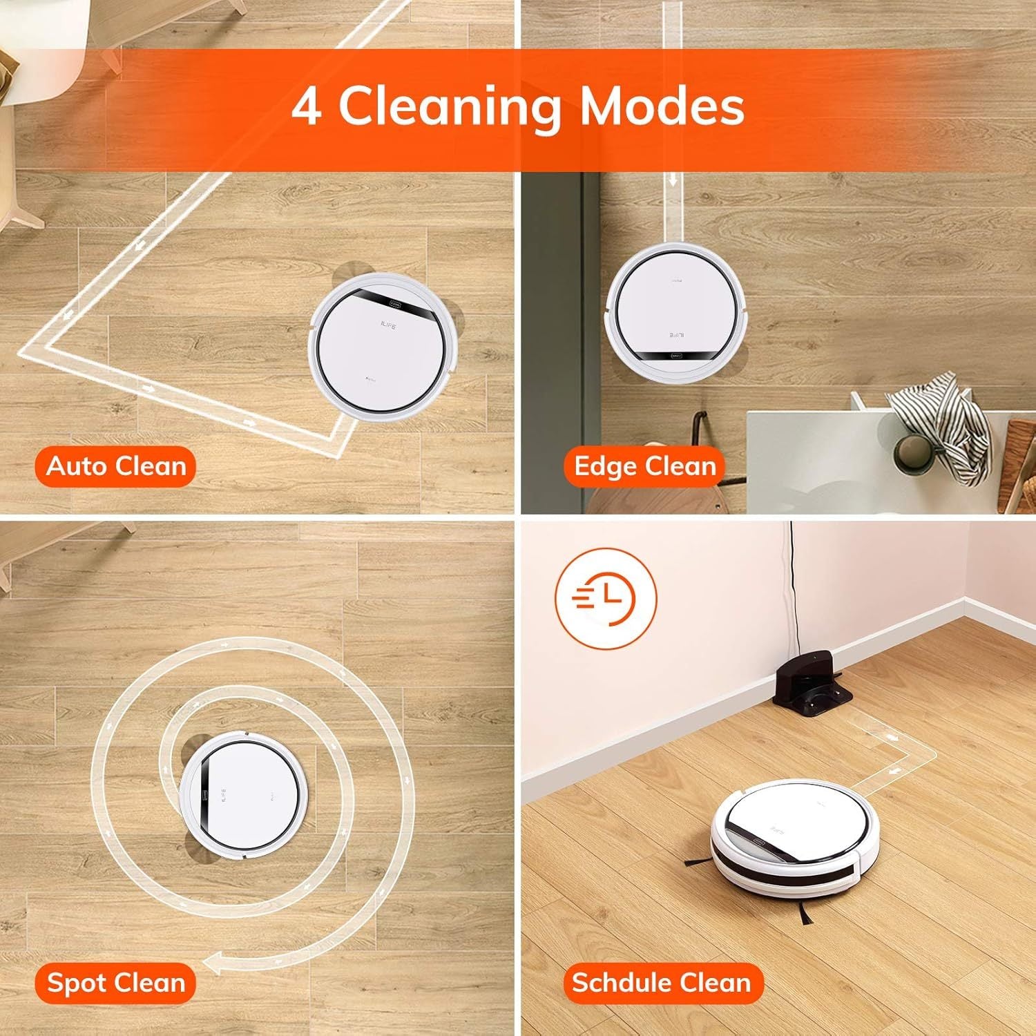 V3 Pro Robot Vacuum Cleaner, Tangle-free Suction, Slim, Automatic Self-Charging Robotic Vacuum Cleaner, Daily Schedule Cleaning, Ideal For Pet Hair .Hard Floor and Low Pile Carpet,Pearl White