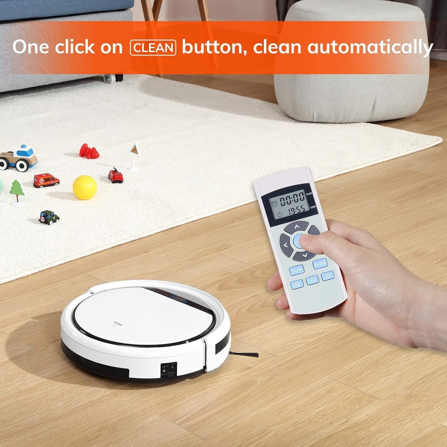 V3 Pro Robot Vacuum Cleaner, Tangle-free Suction, Slim, Automatic Self-Charging Robotic Vacuum Cleaner, Daily Schedule Cleaning, Ideal For Pet Hair .Hard Floor and Low Pile Carpet,Pearl White